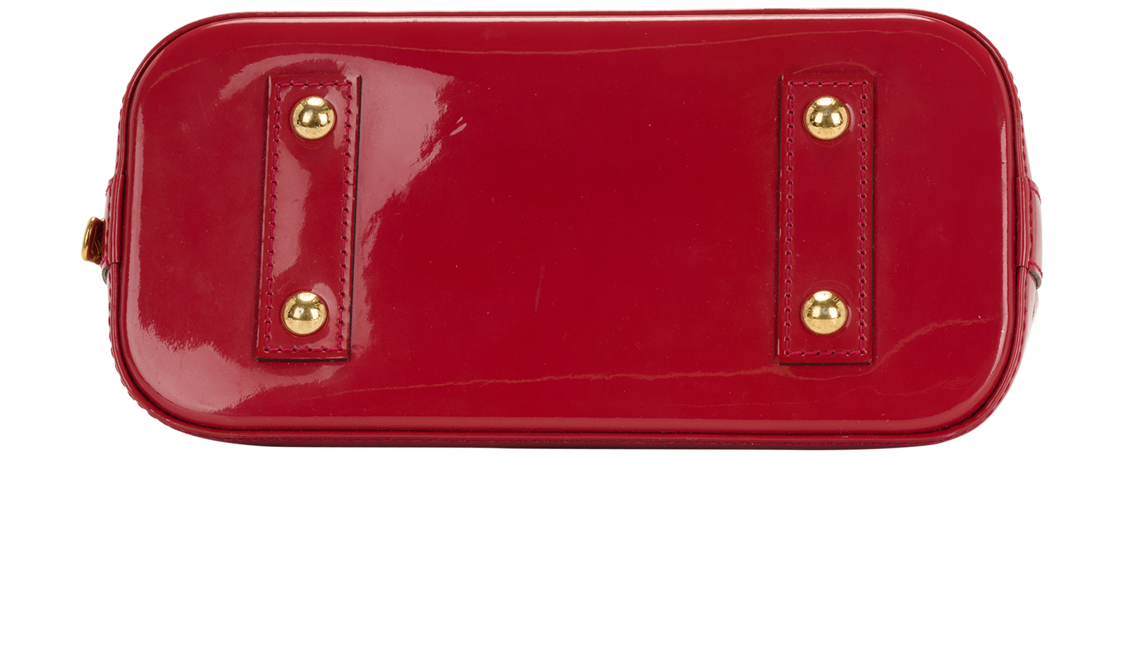 Alma BB, &pound;850, Handbags, Red, Patent Leather, Top view